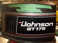 Johnson/Evinrude, BRP 0432780 Engine Cover (image for) Johnson/Evinrude, BRP 0432780 Engine Cover