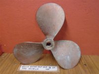 (image for) Kennedy 3 Blade Silicon Bronze Brass Propeller 19x18 1-3/8" Shaf