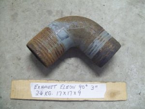 (image for) Inboard exhaust Elbow 90 degree x 3"