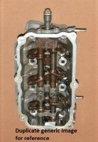 Honda outboard 25 30 cylinder head 12210-ZV7-010ZA (image for) Honda outboard 25 30 cylinder head 12210-ZV7-010ZA
