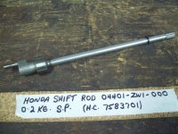 Honda Shift Rod 04401-ZW1-000 (image for) Honda Shift Rod 04401-ZW1-000