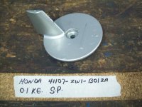 (image for) Honda 75 90 115 130 Trim Tab 41107-ZW1-B01ZA