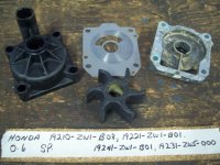 Honda water pump kit 19210-ZW1-B03, 19221-ZW1-B01, 19241-ZW1-B01 (image for) Honda water pump kit 19210-ZW1-B03, 19221-ZW1-B01, 19241-ZW1-B01