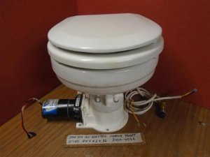 (image for) Jabsco 12V Electric Marine Toilet 37010-0000 With Switch