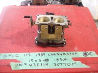 Johnson/Evinrude BRP 0432119, Carburetor (Bottom) (image for) Johnson/Evinrude BRP 0432119, Carburetor (Bottom)