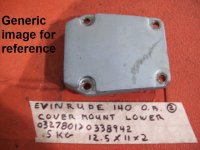 (image for) Johnson Evinrude mount cover 327801