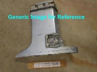 (image for) Johnson Evinrude Outer Exhaust Housing 0321493, 321493