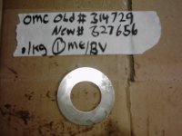 (image for) Johnson Evinrude BRP Thrust Washer 327656 , 314729