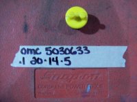 Used Johnson Evinrude OMC 5030633 Oil Filler Cap 25 - 140 HP (image for) Used Johnson Evinrude OMC 5030633 Oil Filler Cap 25 - 140 HP