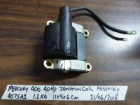 (image for) Mercury 400 40hp Ignition Coil 332-4075A1, 336-4592A2