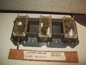 (image for) Mercury Mariner 135-200HP Reed Valve Housing 43517A 9, 43517A 6