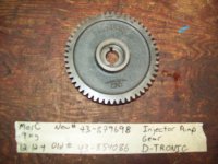 (image for) MerCruiser D-TRONIC VM Injector pump gear 879698 854086