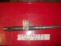 (image for) Johnson Evinrude propeller prop shaft 386282 X