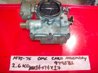 (image for) OMC CARBURETOR 979821 381668