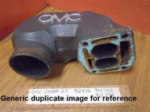 (image for) OMC EXHAUST ELBOW RISER 913394