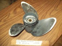 (image for) OMC Johnson Evinrude 14x17 Aluminum Prop RH 176214, 0176214