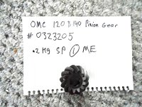 (image for) OMC Pinion gear 0323205, 323205