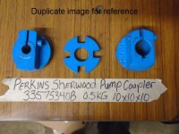 (image for) Perkins 6.354 6-354 Water Pump Coupler 33575340B