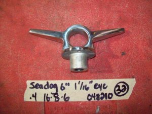 (image for) Sea Dog Lifting Ring Cleat 6 " 1 1/16" Eye 048210 48210