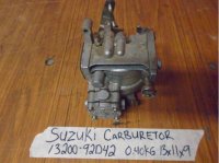 (image for) Suzuki 9.9, 8 carburetor 13200-92D60, 13200-92D42.
