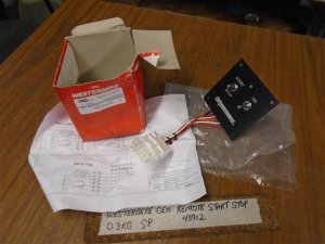 Westerbeke Start Stop Panel & Harness 43912 43913 Westerbeke Generator ...