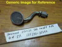 (image for) Yanmar Oil Inlet Pipe Assy 128270-35090