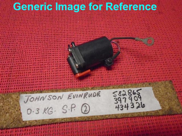 (image for) Johnson Evinrude Primer Solenoid Assy 0582865, 0397909 - Click Image to Close